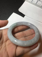 Load image into Gallery viewer, 53.3mm certified 100% natural Type A light green purple round cut jadeite jade bangle AX138-0787