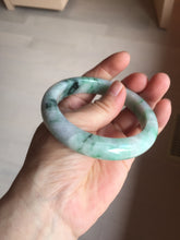 Load image into Gallery viewer, 57.7mm certified Type A 100% Natural sunny green white purple Jadeite Jade bangle BQ44-4138
