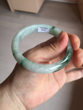 Load image into Gallery viewer, 57mm 100% natural Type A sunny green white purple jadeite jade bangle BN5-8234