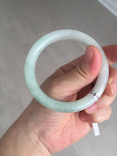 Load image into Gallery viewer, 54.8mm certified natural 100% natural Type A light green round cut jadeite jade bangle BP2-4990