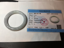 Load image into Gallery viewer, 53.3mm certified 100% natural Type A light green purple round cut jadeite jade bangle AX138-0787