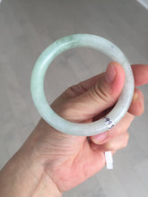 Load image into Gallery viewer, 54.8mm certified natural 100% natural Type A light green round cut jadeite jade bangle BP2-4990