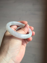 Load image into Gallery viewer, 53.5mm 100% natural certified icy watery light green/white/light purple jadeite jade bangle AU40-8149