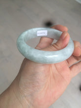 Load image into Gallery viewer, 54.9mm certified 100% natural Type A light green chubby jadeite jade bangle BK76-3784