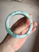 Load image into Gallery viewer, 57.7mm certified Type A 100% Natural sunny green white purple Jadeite Jade bangle BQ44-4138