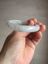 Load image into Gallery viewer, 53.5mm 100% natural certified icy watery light green/white/light purple jadeite jade bangle AU40-8149