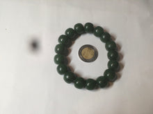Load image into Gallery viewer, 100% Natural 10.7/11.9mm dark green/gray/black vintage style Jade(碧玉) bead bracelet group HF45