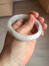 Load image into Gallery viewer, 52.5mm 100% natural certified icy watery light green/white/light purple jadeite jade bangle AU39-8148
