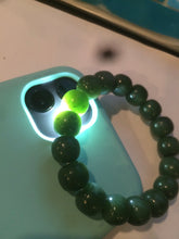 Load image into Gallery viewer, 100% Natural 10.7/11.9mm dark green/gray/black vintage style Jade(碧玉) bead bracelet group HF45