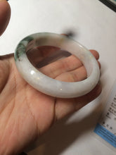 Load image into Gallery viewer, 57.7mm certified 100% natural type A watery green/white/purple jadeite jade bangle BF43-1475