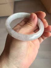 Load image into Gallery viewer, 52.5mm 100% natural certified icy watery light green/white/light purple jadeite jade bangle AU39-8148
