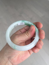 Load image into Gallery viewer, 56.1mm certified 100% natural  icy watery light white/sunny green jadeite jade bangle BN71-3879