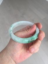 Load image into Gallery viewer, 56.1mm certified 100% natural  icy watery light white/sunny green jadeite jade bangle BN71-3879