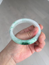 Load image into Gallery viewer, 56.1mm certified 100% natural  icy watery light white/sunny green jadeite jade bangle BN71-3879