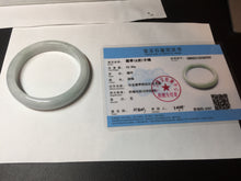 Load image into Gallery viewer, 57.8mm certified 100% certified natural  light green jadeite jade bangle AX139-0797
