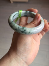 Load image into Gallery viewer, 56.8mm certificated Type A 100% Natural white/green/purple Jadeite Jade bangle E47-6211