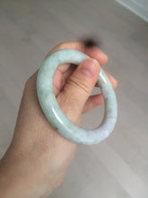 Load image into Gallery viewer, 51.5mm 100% natural Type A green/purple/yellow(FU LU SHOU) chubby jadeite jade bangle BK73-5807