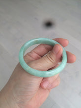 Load image into Gallery viewer, 49mm Certified Type A 100% Natural sunny apple green/red oval Jadeite Jade bangle BG62-0165