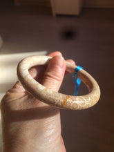 Load image into Gallery viewer, 55.6mm 100% natural beige yellow pink round cut Coral Jade (珊瑚玉) bangle SY59