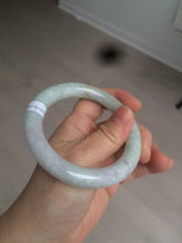Load image into Gallery viewer, 56.6mm 100% natural Type A green/purple/yellow(FU LU SHOU) chubby jadeite jade bangle BK72-5808
