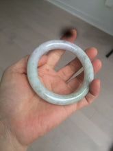 Load image into Gallery viewer, 56.6mm 100% natural Type A green/purple/yellow(FU LU SHOU) chubby jadeite jade bangle BK72-5808