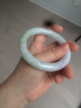 Load image into Gallery viewer, 56.6mm 100% natural Type A green/purple/yellow(FU LU SHOU) chubby jadeite jade bangle BK72-5808
