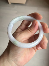 Load image into Gallery viewer, 56.3mm certified 100% natural type A icy watery green/purple jadeite jade bangle AR114-3556
