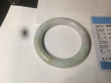 Load image into Gallery viewer, 56.6mm 100% natural Type A green/purple/yellow(FU LU SHOU) chubby jadeite jade bangle BK72-5808