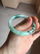 Load image into Gallery viewer, 52.5mm certified 100% natural Type A sunny green purple slim jadeite jade bangle BN9-7083