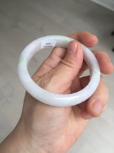 Load image into Gallery viewer, 56.3mm certified 100% natural type A icy watery green/purple jadeite jade bangle AR114-3556