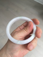Load image into Gallery viewer, 56.3mm certified 100% natural type A icy watery green/purple jadeite jade bangle AR114-3556