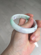 Load image into Gallery viewer, 57mm certified 100% natural sunny green/purple/yellow/white(FU LU SHOU) jadeite jade bangle AS85-7082