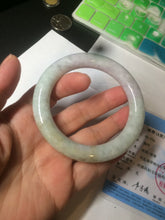 Load image into Gallery viewer, 56.6mm 100% natural Type A green/purple/yellow(FU LU SHOU) chubby jadeite jade bangle BK72-5808