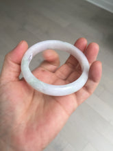 Load image into Gallery viewer, 56.3mm certified 100% natural type A icy watery green/purple jadeite jade bangle AR114-3556