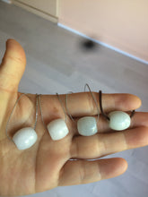 Load image into Gallery viewer, 12-14mm Type A 100% Natural white/light green/purple Jadeite Jade LuluTong (Every road is smooth) pendant S68