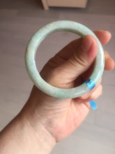 Load image into Gallery viewer, 54.6mm certified 100% natural Type A sunny green jadeite jade bangle E47-0222