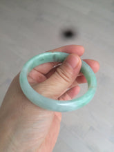 Load image into Gallery viewer, 50.5mm Certified Type A 100% Natural sunny apple green/red oval Jadeite Jade bangle BG61-0174
