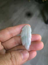 Load image into Gallery viewer, Type A 100% Natural green/yellow/purple Jadeite Jade leaf pendant group m100