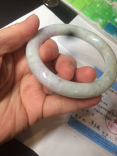 Load image into Gallery viewer, 56.6mm 100% natural Type A green/purple/yellow(FU LU SHOU) chubby jadeite jade bangle BK72-5808