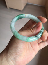 Load image into Gallery viewer, 52.5mm certified 100% natural Type A sunny green purple slim jadeite jade bangle BN9-7083