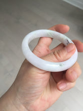 Load image into Gallery viewer, 56.3mm certified 100% natural type A icy watery green/purple jadeite jade bangle AR114-3556