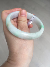 Load image into Gallery viewer, 57mm certified 100% natural sunny green/purple/yellow/white(FU LU SHOU) jadeite jade bangle AS85-7082