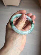 Load image into Gallery viewer, 52.5mm certified 100% natural Type A sunny green purple slim jadeite jade bangle BN9-7083