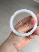 Load image into Gallery viewer, 56.3mm certified 100% natural type A icy watery green/purple jadeite jade bangle AR114-3556
