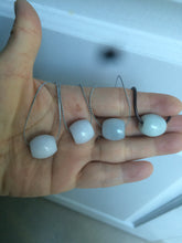 Load image into Gallery viewer, 12-14mm Type A 100% Natural white/light green/purple Jadeite Jade LuluTong (Every road is smooth) pendant S68