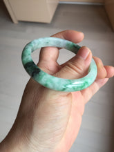 Load image into Gallery viewer, 52.5mm certified 100% natural Type A sunny green purple slim jadeite jade bangle BN9-7083