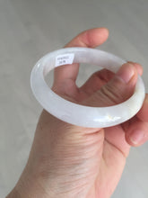 Load image into Gallery viewer, 56.6mm certified 100% natural Type A icy watery light purple/white jadeite jade bangle BP10-2678