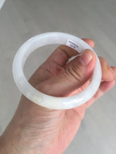 Load image into Gallery viewer, 56.6mm certified 100% natural Type A icy watery light purple/white jadeite jade bangle BP10-2678