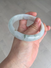 Load image into Gallery viewer, 59.5mm Certified Type A 100% Natural icy watery light green blue Jadeite Jade bangle BN68-2596