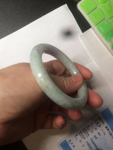 Load image into Gallery viewer, 51.5mm 100% natural Type A green/purple/yellow(FU LU SHOU) chubby jadeite jade bangle BK73-5807